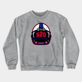 Retro Football Helmet 520 Area Code Tucson Arizona Football Crewneck Sweatshirt